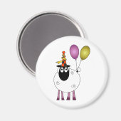 Een schattig schaap op feesttijd. magneet (Voorkant / Achterkant)