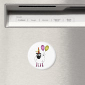 Een schattig schaap op feesttijd. magneet (Insitu (Vaatwasser))