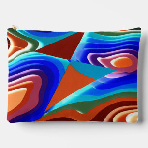 Een schattig veelkleurig strepen trendy klassiek p etui