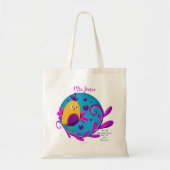 Een schattig vogelcadeau voor leraar. Bedankt voor Tote Bag (Voorkant)