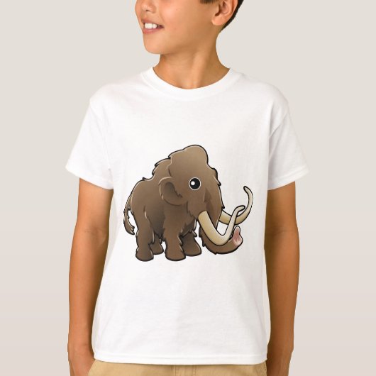Een schattig, wollig mammot t-shirt (Voorkant)