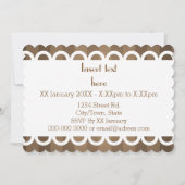 Een schattige anime kawaii warme beker van cacao kaart (Achterkant)