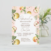 Een schattige appel van ons Baby shower Kaart (Staand voorkant)