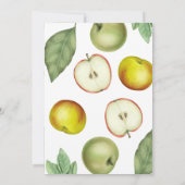 Een schattige appel van ons Baby shower Kaart (Achterkant)