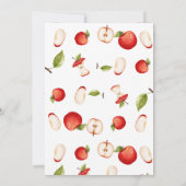 Een schattige appel van ons Baby shower Kaart (Achterkant)