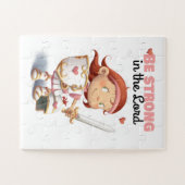 Een schattige Armor van God meisje puzzel (Horizontaal)