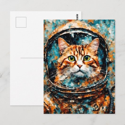 Een schattige astronaut briefkaart (Voorkant / Achterkant)