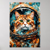 Een schattige astronaut poster (Voorkant)