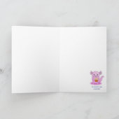 Een schattige Axolotl Birthday-kaart Kaart (Binnen)