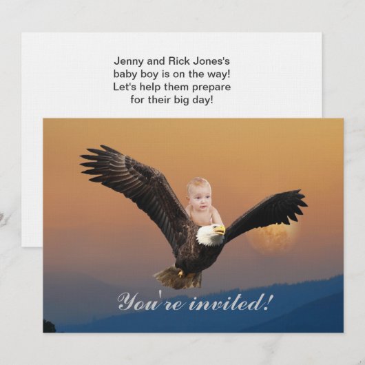 Een schattige baby arendelzonsondergang kaart (Voorkant / Achterkant)