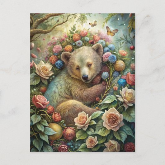 Een Schattige Baby Beer Briefkaart (Voorkant)