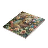 Een Schattige Baby Beer Tegeltje (Zijkant)