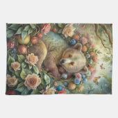 Een Schattige Baby Beer Theedoek (Horizontaal)