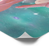 Een schattige babyjongen in handfantasie poster (Hoek)