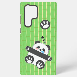 Een Schattige Babypanda Die Vreedzaam Slaapt Samsung Galaxy Hoesje