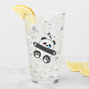 Een Schattige Babypanda Slaapt Vreedzaam Glas