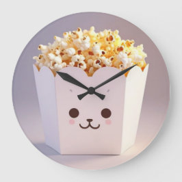 Een Schattige bad van popcorn Grote Klok