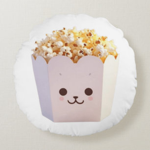 Een Schattige bad van popcorn Rond Kussen