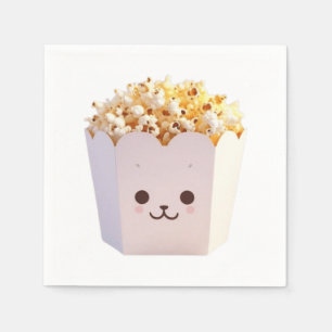 Een Schattige bad van popcorn Servet