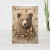 Een Schattige Beer in het bos Kaart (Voorkant)