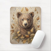 Een Schattige Beer in het bos Muismat (Met muis)