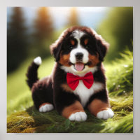 Een schattige Berner bergpuppy