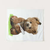 Een schattige bruine teddybeer wandkleed (Voorkant (horizontaal))