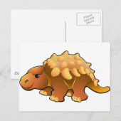Een schattige dinosaurus briefkaart (Voorkant / Achterkant)