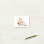 Een schattige dinosaurus post-it® notes (Op bureau)