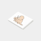Een schattige dinosaurus post-it® notes (Schuin)