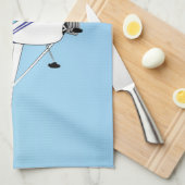 Een schattige dolfijn theedoek (Quarter Fold)