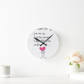 Een schattige doodle voor mama. ronde klok (Huis)