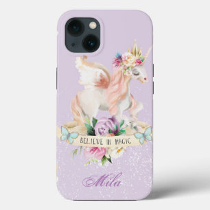 Een schattige eenhoorn met jouw naam erop Case-Mate iPhone case