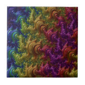 Een schattige en grappige Abstracte regenboog drup Tegeltje (Voorkant)