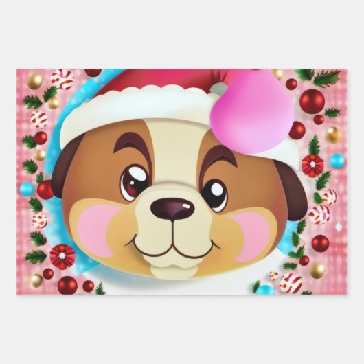 Een schattige hamster in cartoon-stijl inpakpapier vel (Voorkant)