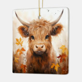 Een Schattige Highland Koe Series Design 1 Keramisch Ornament (Links)