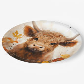 Een Schattige Highland Koe Series Design 1 Papieren Bordje (Gekanteld)