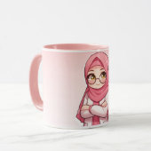 Een schattige Hijabi mok ✨ (Voorkant links)