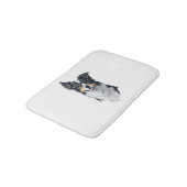 Een schattige hond Border Collie Badmat (Gekanteld)