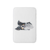 Een schattige hond Border Collie Badmat (Voorkant Verticaal)