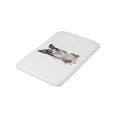 Een schattige hond Border Collie Badmat (Gekanteld)