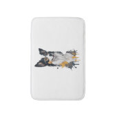 Een schattige hond Border Collie Badmat (Voorkant Verticaal)