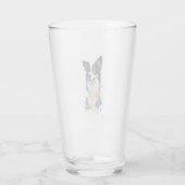 Een schattige hond Border Collie Glas (Achterkant)