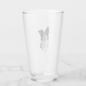 Een schattige hond Border Collie Glas (Achterkant)