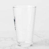 Een schattige hond Border Collie Glas (Links)
