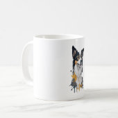 Een schattige hond Border Collie Koffiemok (Voorkant links)