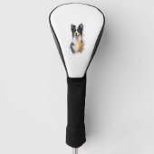 Een schattige hond Border Collie [RB#10009] Golfheadcover (Voorkant)