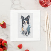 Een schattige hond Border Collie [RB#10011] Servet (Insitu)
