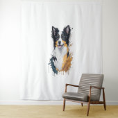 Een schattige hond Border Collie Wandkleed (In situ)