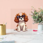 Een schattige hond King Charles Spaniel Acryl Bord (Huwelijk)